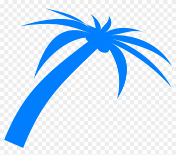Palm Tree Fronds Tropical Nature Beach Plant - Blue Palm Tree Png