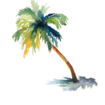Palm tree , Watercolor painting Arecaceae Drawing Tree, watercolor tree transparent background PNG clipart