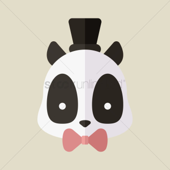 Panda wearing hat Panda wearing hat