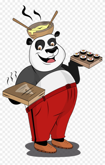 Panda With Food - Food Panda
