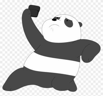 Pandas With Phones Are Cool By Porygon2z - We Bare Bears Png