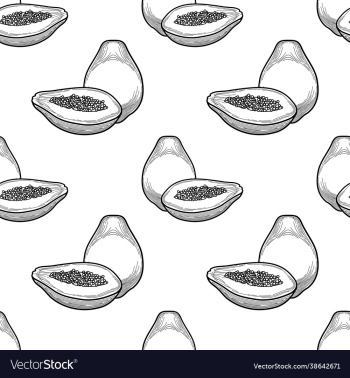 papaya seamless pattern black and white papaya seamless pattern black and white