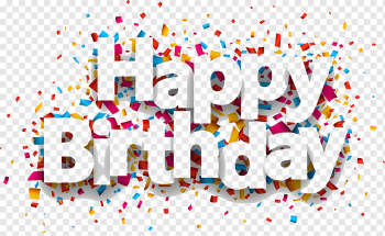 Paper Birthday Confetti, happy Birthday, Happy Birthday, text, balloon, happy Birthday Vector Images png
