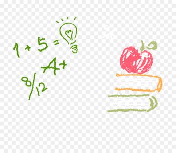 Paper Blackboard Drawing - Chalk Apple material Paper Blackboard Drawing - Chalk Apple material
