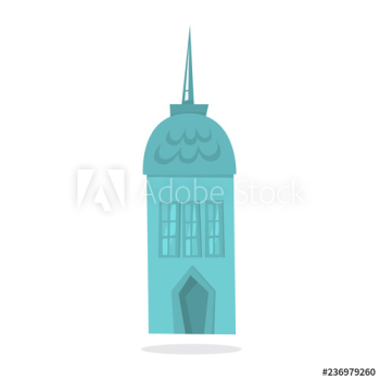 Paper blue christmas house Paper blue christmas house