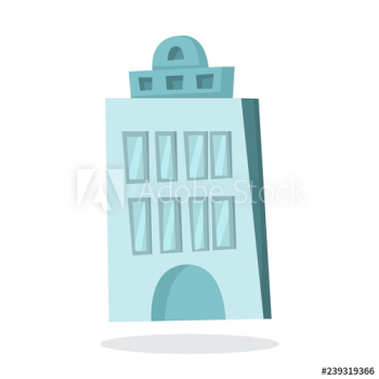 Paper blue christmas house Paper blue christmas house