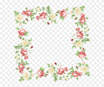 Paper Border Flowers Clip Art - Transparent Background Flower Border Paper Border Flowers Clip Art - Transparent Background Flower Border