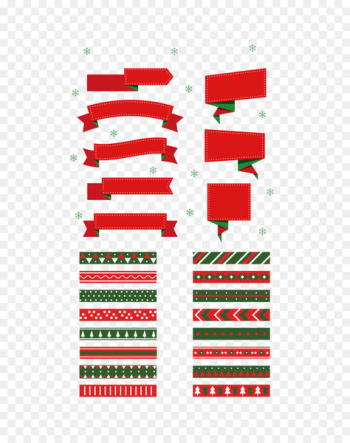 Paper Christmas Red - Christmas pattern label material Paper Christmas Red - Christmas pattern label material
