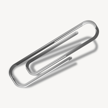 Paper clip clipart, 3D stationery | Free Photo - rawpixel