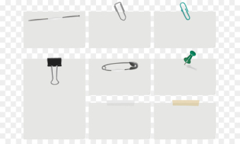 Paper clip Post-it note Adhesive tape - Pins and paper Paper clip Post-it note Adhesive tape - Pins and paper