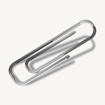 Paper clip sticker, 3D stationery | Free Vector - rawpixel