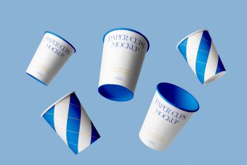 Paper Coffee Cups Mockup Paper Coffee Cups Mockup