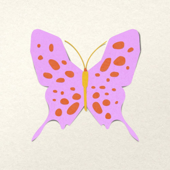 Paper craft butterfly, pink insect | Free Vector - rawpixel Paper craft butterfly, pink insect | Free Vector - rawpixel