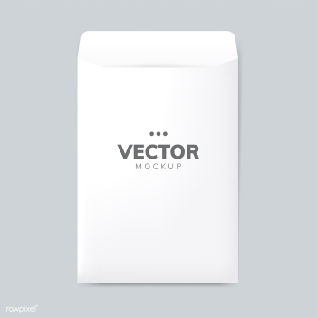 Paper envelope design mockup vector | Free stock vector - 496491