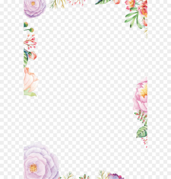Paper Flower Drawing - Pattern border Paper Flower Drawing - Pattern border