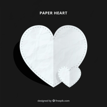 Paper heart background Paper heart background