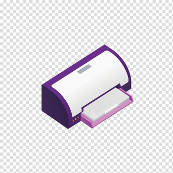 Paper Hewlett Packard Enterprise Printer Icon, Purple printer transparent background PNG clipart