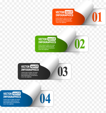 Paper Infographic Information Label - Business Information schematic diagram 