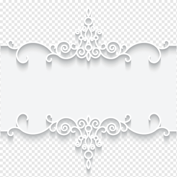 Paper Lace frame Textile, White lace pattern frame card illustration, white and gray floral frame, frame, golden Frame, text png