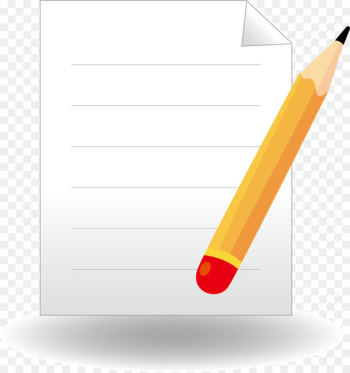 Paper Letter Pencil - White paper pencil letter element Paper Letter Pencil - White paper pencil letter element