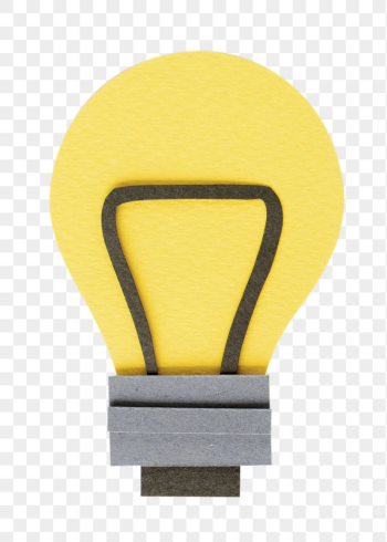 Paper light bulb png sticker, | Free PNG - rawpixel