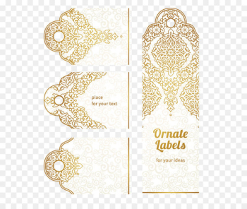 Paper Motif Drawing Pattern - Golden flower pattern Paper Motif Drawing Pattern - Golden flower pattern