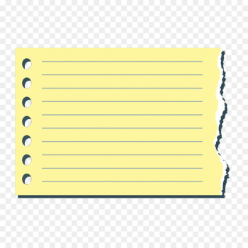 Paper Notebook Post-it note - Vector torn notebook paper sheet material 