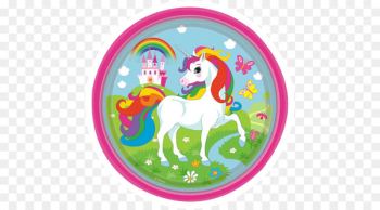 Paper Party favor Unicorn Plate - unicorn birthday Paper Party favor Unicorn Plate - unicorn birthday