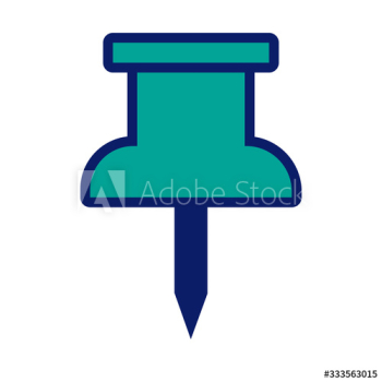 paper pin line and fill style icon paper pin line and fill style icon