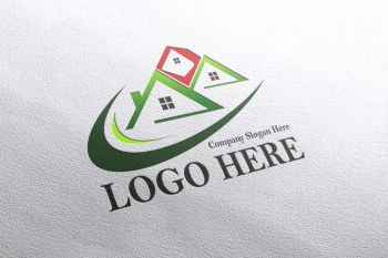 Paper Pressed Colorful Logo Mockup – GraphicsFamily