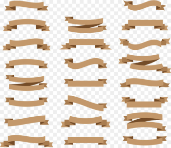 Paper Ribbon Banner Drawing - 23 paper ribbon banner vector material 