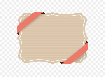 Paper Ribbon - Brown decorative ribbon border Paper Ribbon - Brown decorative ribbon border