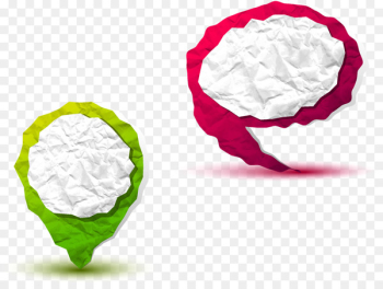 Paper Royalty-free Label Stock photography - Crumpled paper colorful bubbles dialog 
