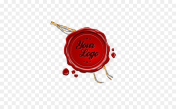 Paper Sealing wax Stamp seal Rubber stamp - Red sealing wax stamp logo 