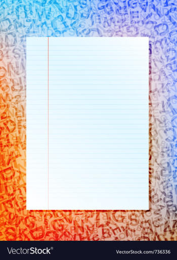 Paper sheet vector image