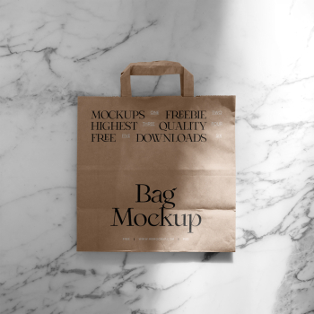 Paper Shopping Bag PSD Mockup Paper Shopping Bag PSD Mockup