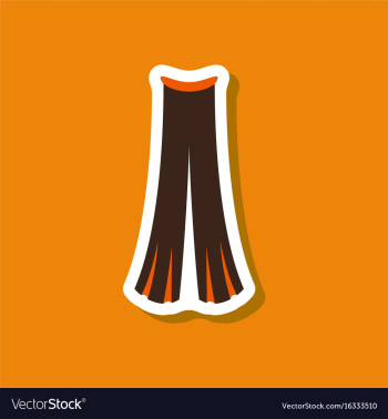 Paper sticker fashion clothes pants vector image Paper sticker fashion clothes pants vector image