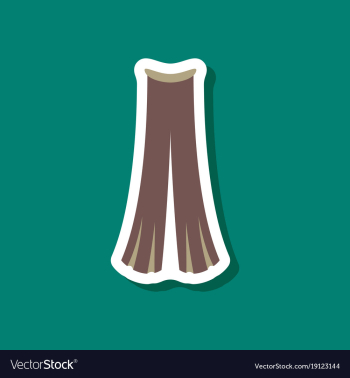Paper sticker fashion clothes pants vector image Paper sticker fashion clothes pants vector image