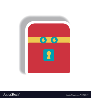 Paper sticker halloween icon vector image Paper sticker halloween icon vector image