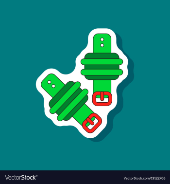 Paper sticker on stylish background athletic vector image