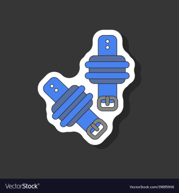 Paper sticker on stylish background athletic vector image