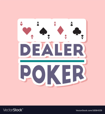 Paper sticker on stylish background poker casino vector image Paper sticker on stylish background poker casino vector image