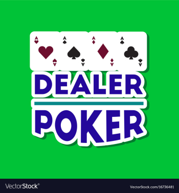 Paper sticker on stylish background poker casino vector image Paper sticker on stylish background poker casino vector image
