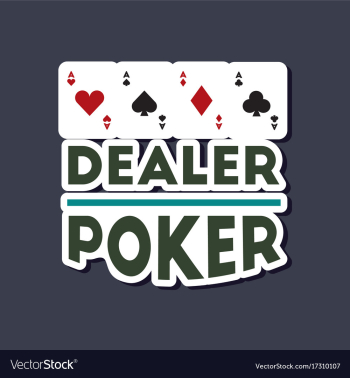 Paper sticker on stylish background poker casino vector image Paper sticker on stylish background poker casino vector image