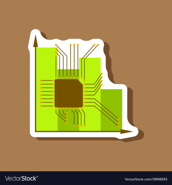 Paper sticker on stylish background vector image Paper sticker on stylish background vector image