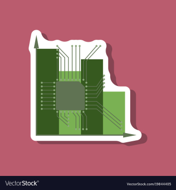 Paper sticker on stylish background vector image Paper sticker on stylish background vector image