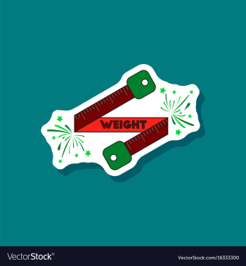 Paper sticker on stylish background weight loss vector image Paper sticker on stylish background weight loss vector image