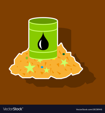Paper sticker on theme arabic business oil and vector image Paper sticker on theme arabic business oil and vector image