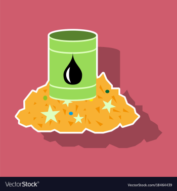 Paper sticker on theme arabic business oil and vector image Paper sticker on theme arabic business oil and vector image