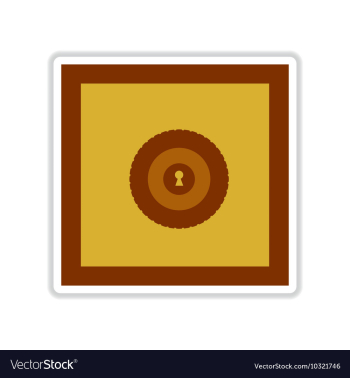 Paper sticker on white background background safe vector image Paper sticker on white background background safe vector image
